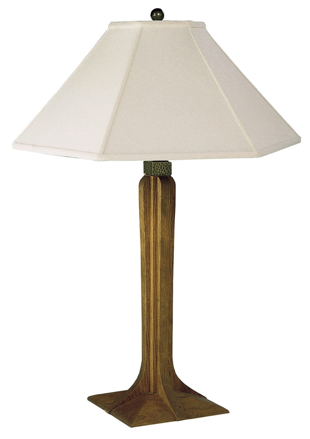 Stickley Corbel Base Table Lamp with Linen Shade 89-032-L6
