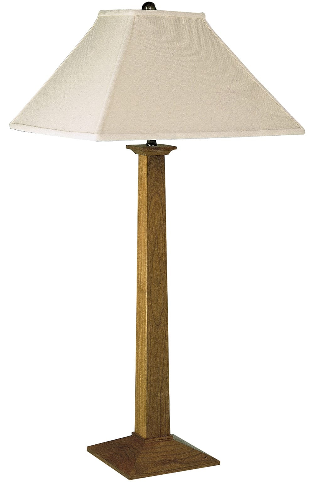 Stickley Square Base Table Lamp with Linen Shade 89-033-L4