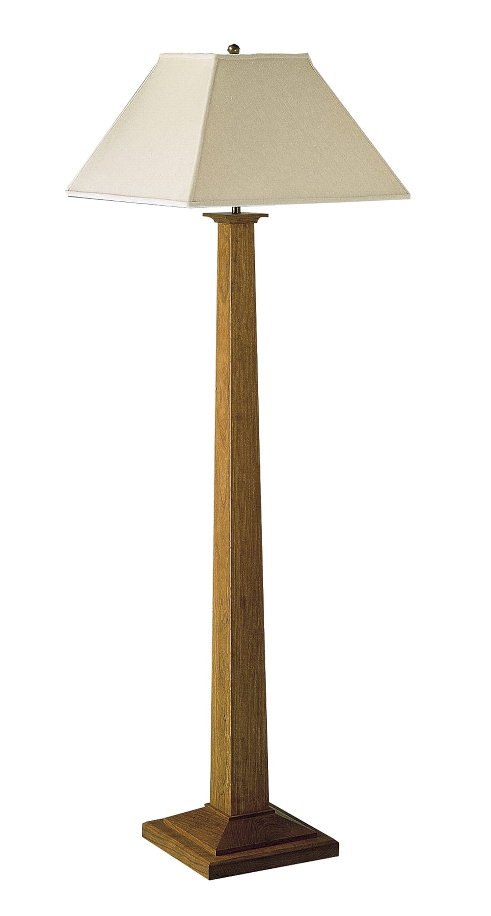 Stickley Square Base Floor Lamp with Linen Shade 89-036-L7