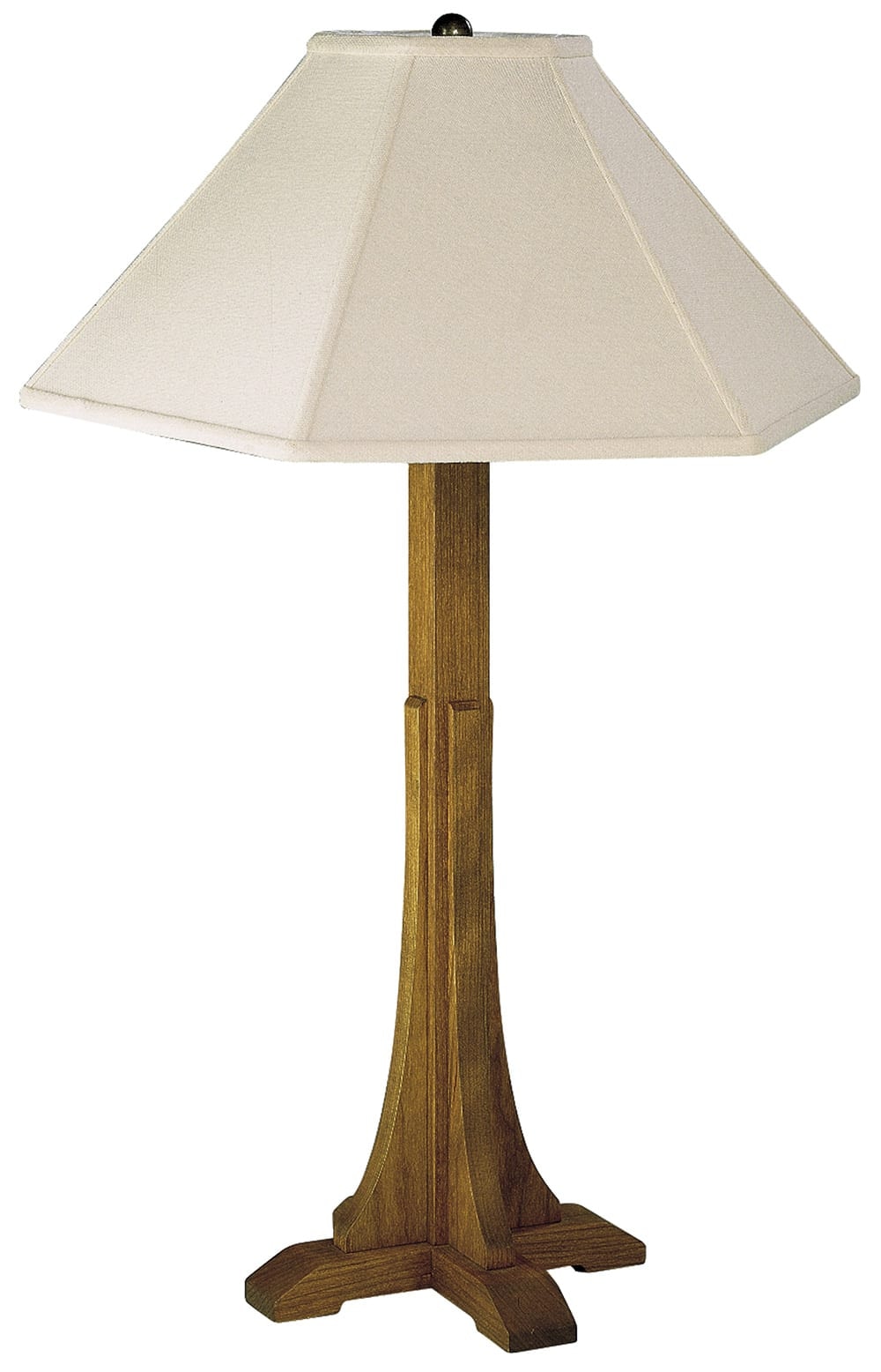 Stickley Cross Base Table Lamp with Linen Shade 89-039-L6