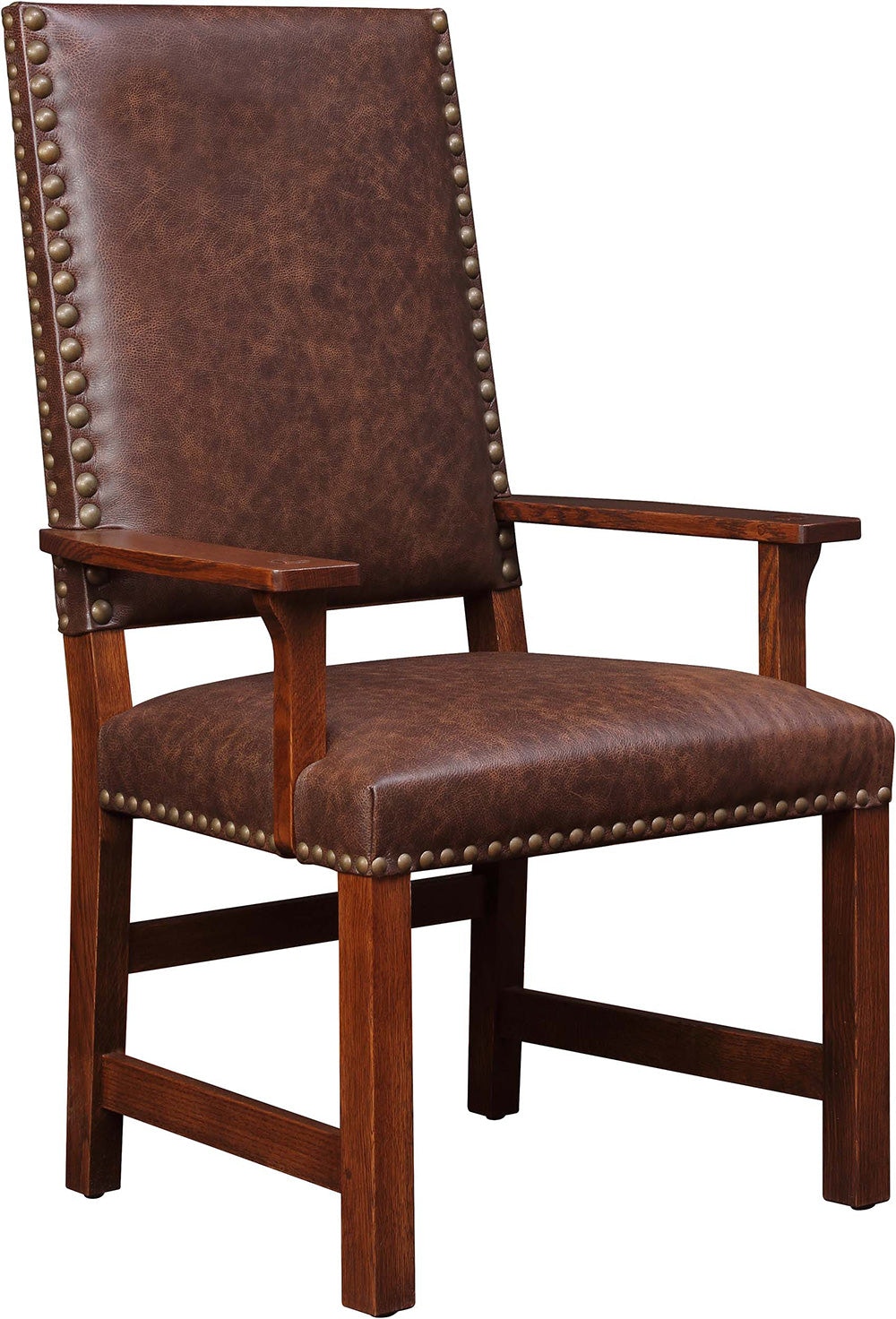 Stickley Tall-Back Upholstered Arm Chair 89-1833-A
