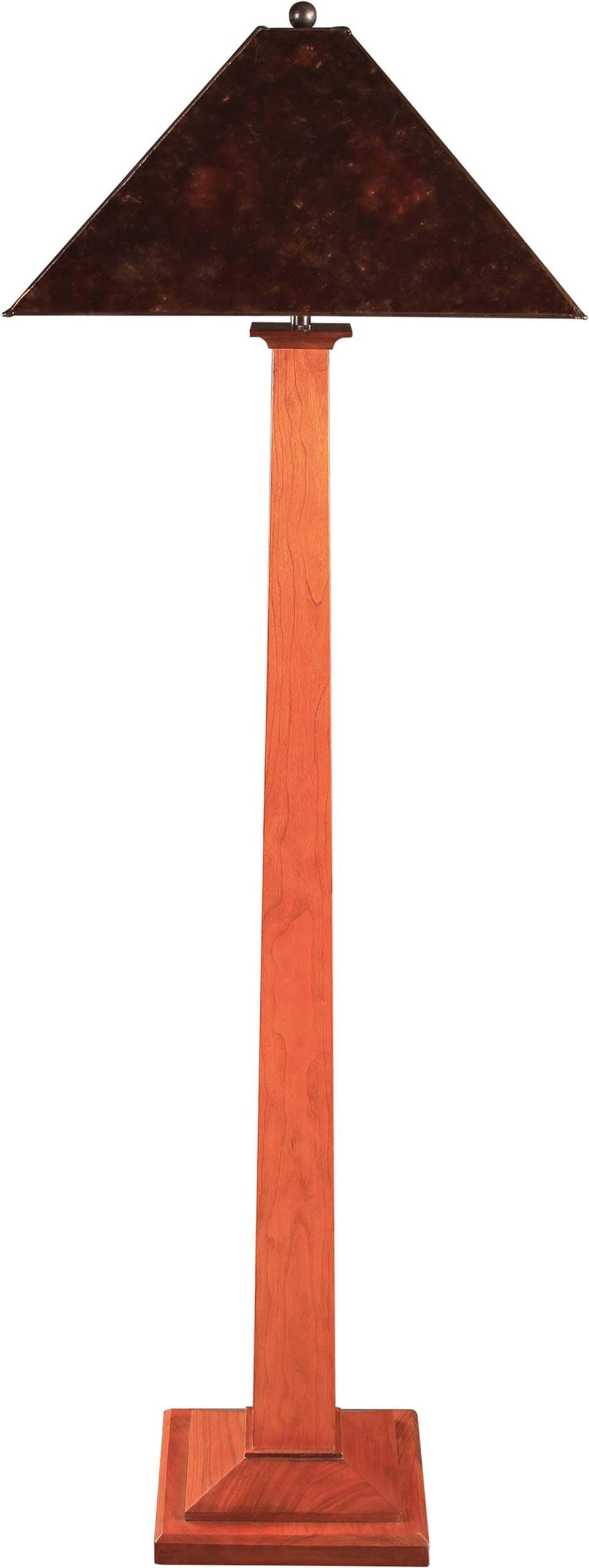 Stickley Square Base Floor Lamp with Mica Shade 89-036-M4