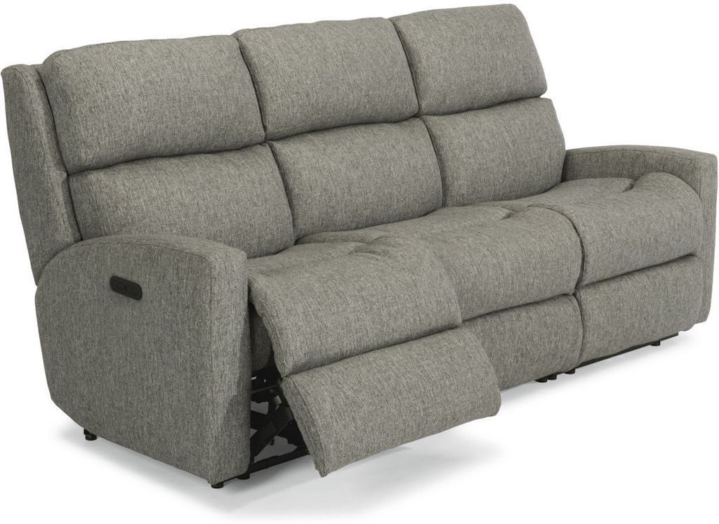 Flexsteel Living Room Fabric Reclining Sofa With Living Room Fabric Reclining Sofa