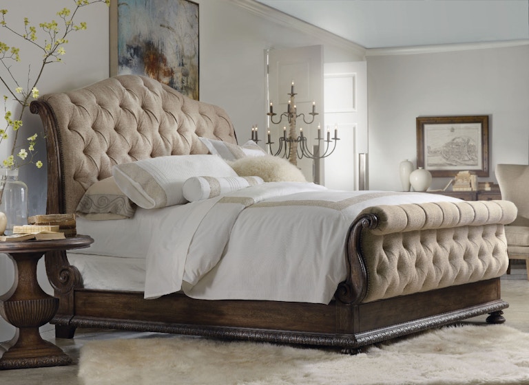 hooker furniture bedroom rhapsody king tufted bed 5070-90566
