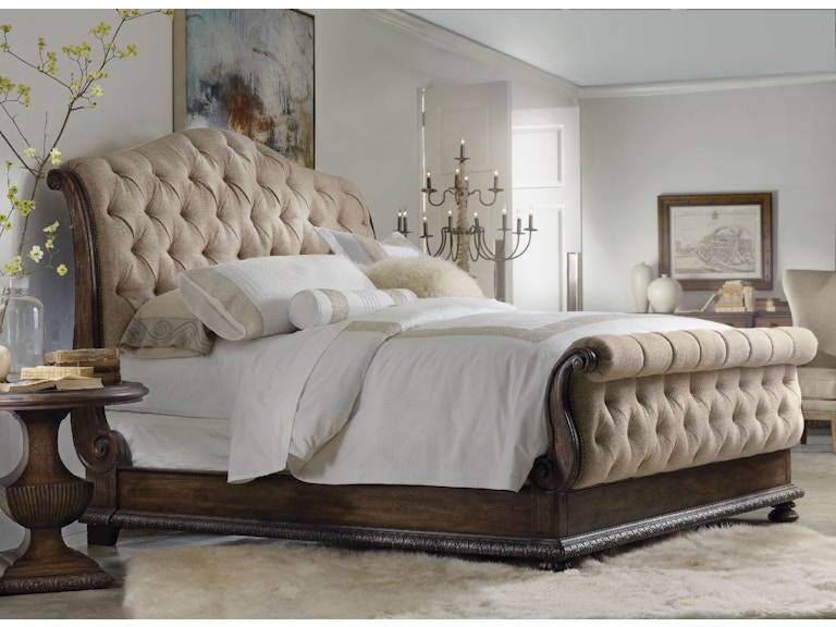 hooker furniture bedroom rhapsody king tufted bed 5070-90566
