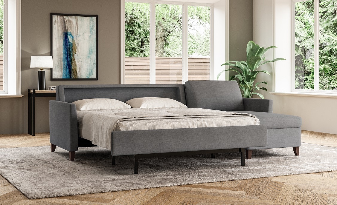 American Leather Living Room Harris Queen Comfort Sleeper Sofa HRSSO2QS Grossman Furniture