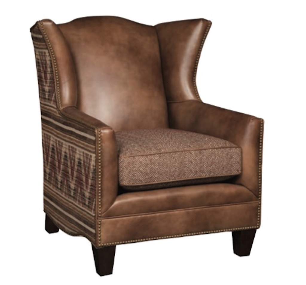 king hickory leather chair