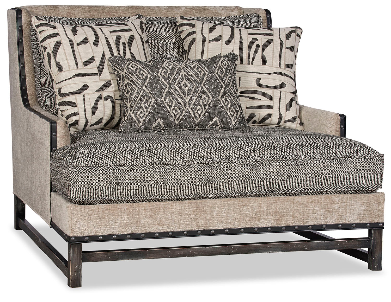  B&W Chaise Lounge 