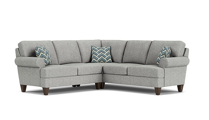  Sock Arm/T-Cushion Sectional 