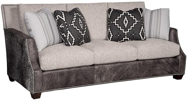  Santiago Leather/Fabric Sofa 