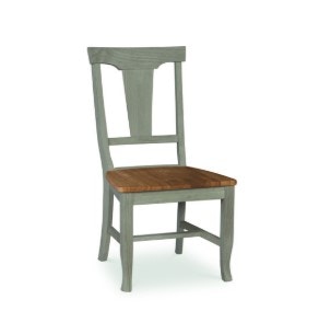 John Thomas Panel Back Chair in Hickory / Stone CI41-110B
