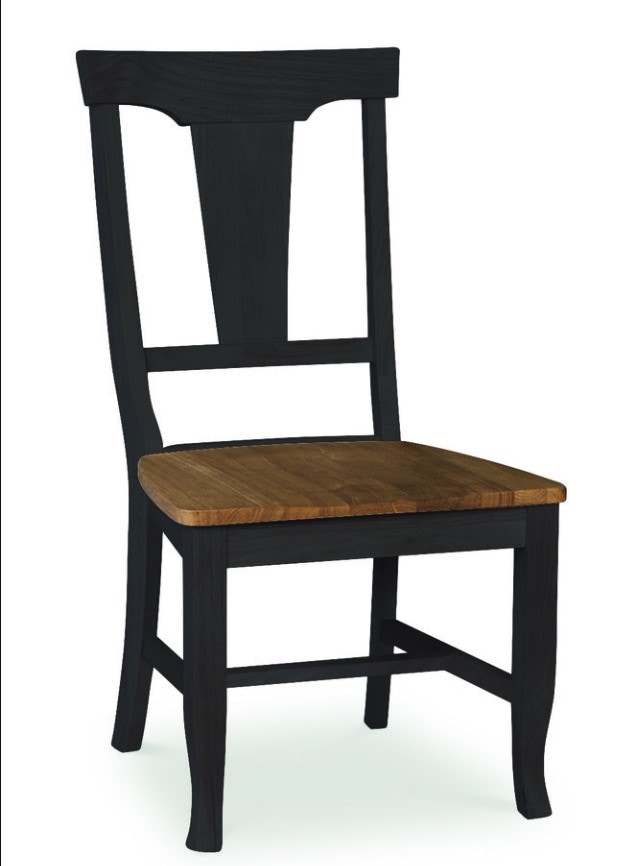 John Thomas Panel Back Chair in Hickory / Coal CI45-110B