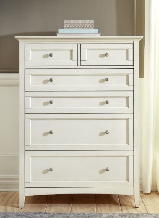 A America Northlake Chest, white linen finish NRLWT5620