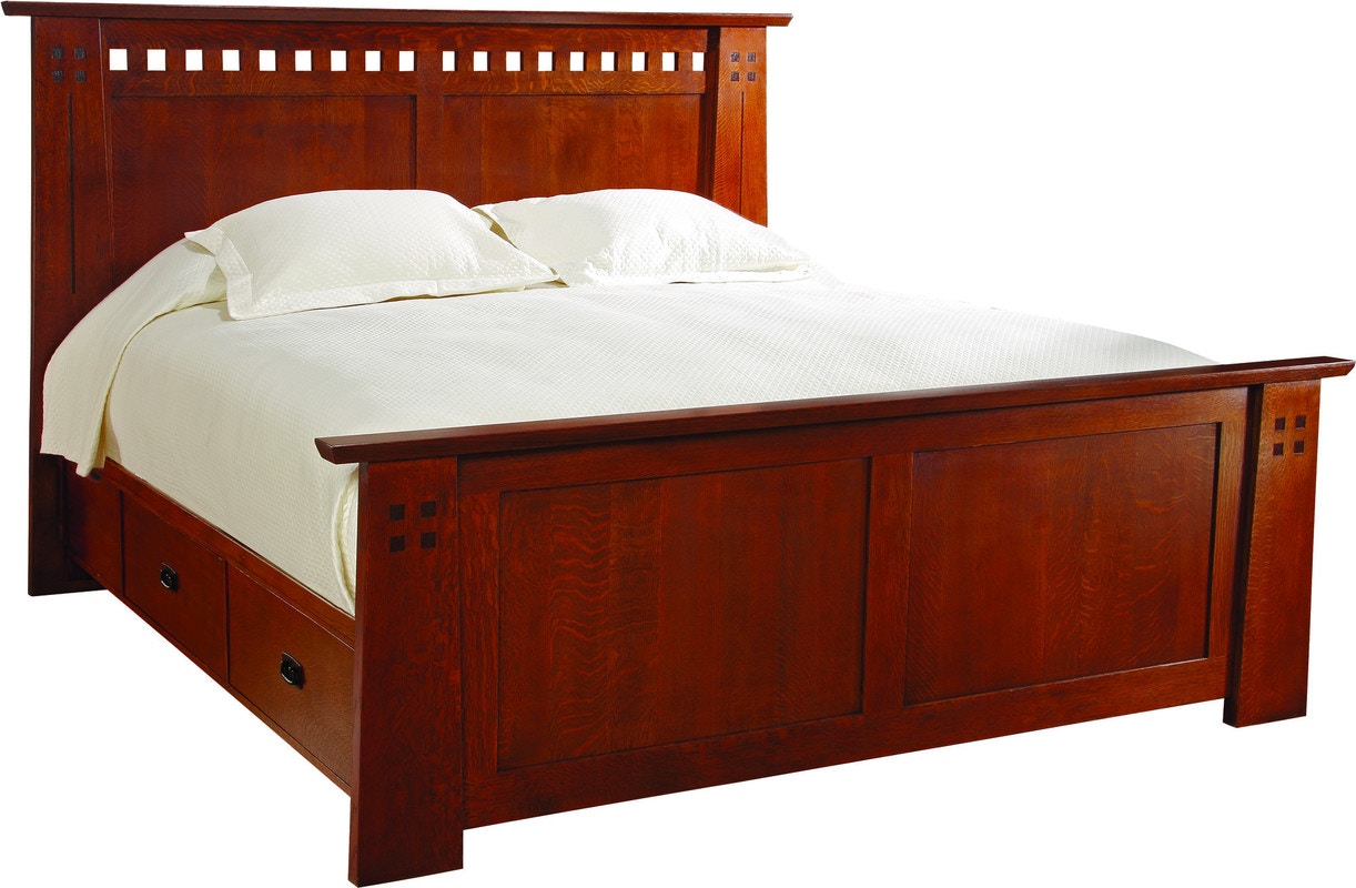 Stickley Highlands Platform Storage Bed 
