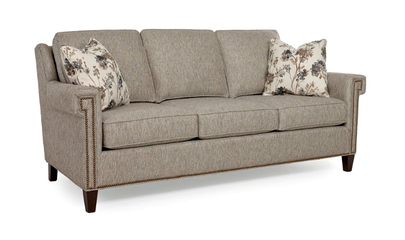 Smith Brothers Three Cushion Sofa Fabric or Leather 211-10
