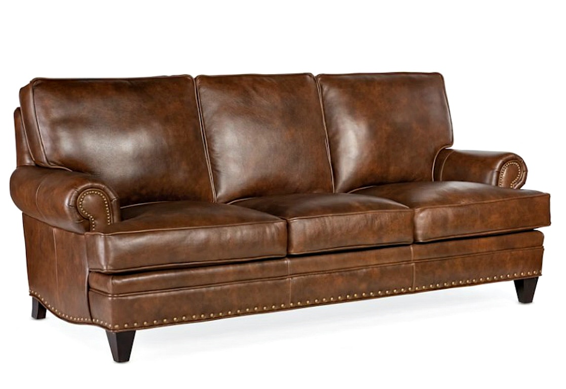 Bradington Young Carrado Stationary Leather or Fabric Sofa 8-Way Tie 780-95