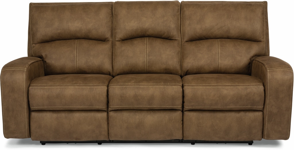 Flexsteel leather reclining discount sofa