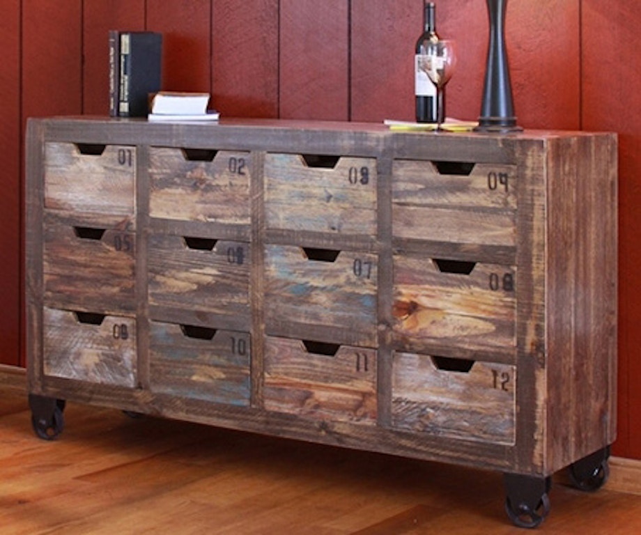 Console 60 Wheeled 12 Drw Urban Multicolor Console 60 Wheeled 12 Drw Urban Multicolor