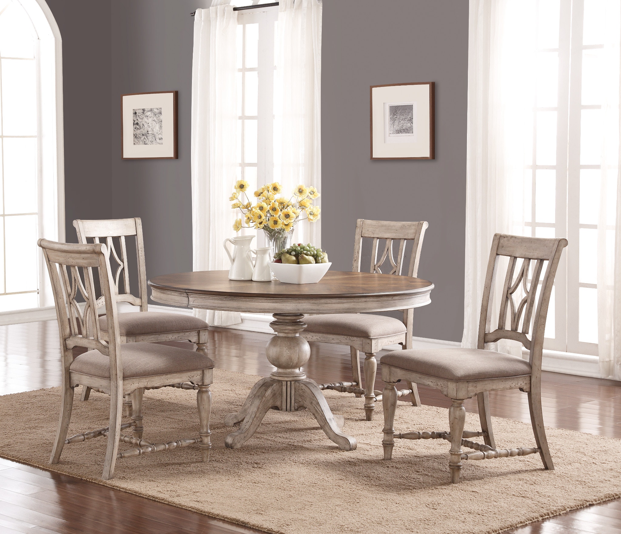 flexsteel plymouth dining table