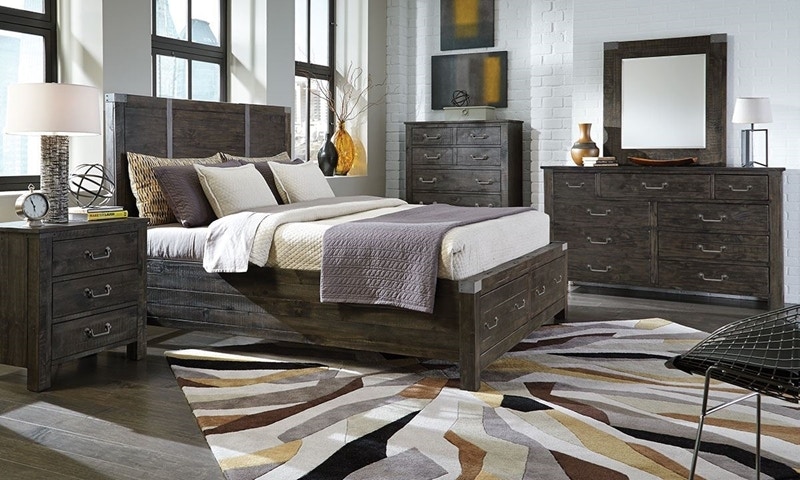 Queen Panel Bed Storage Abington