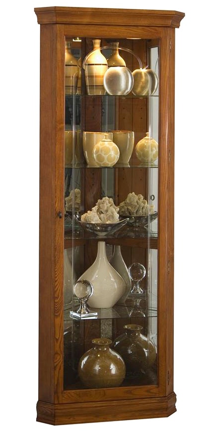 Pulaski Furniture Living Room Curio Corner 28x72 Oak 20206 209206