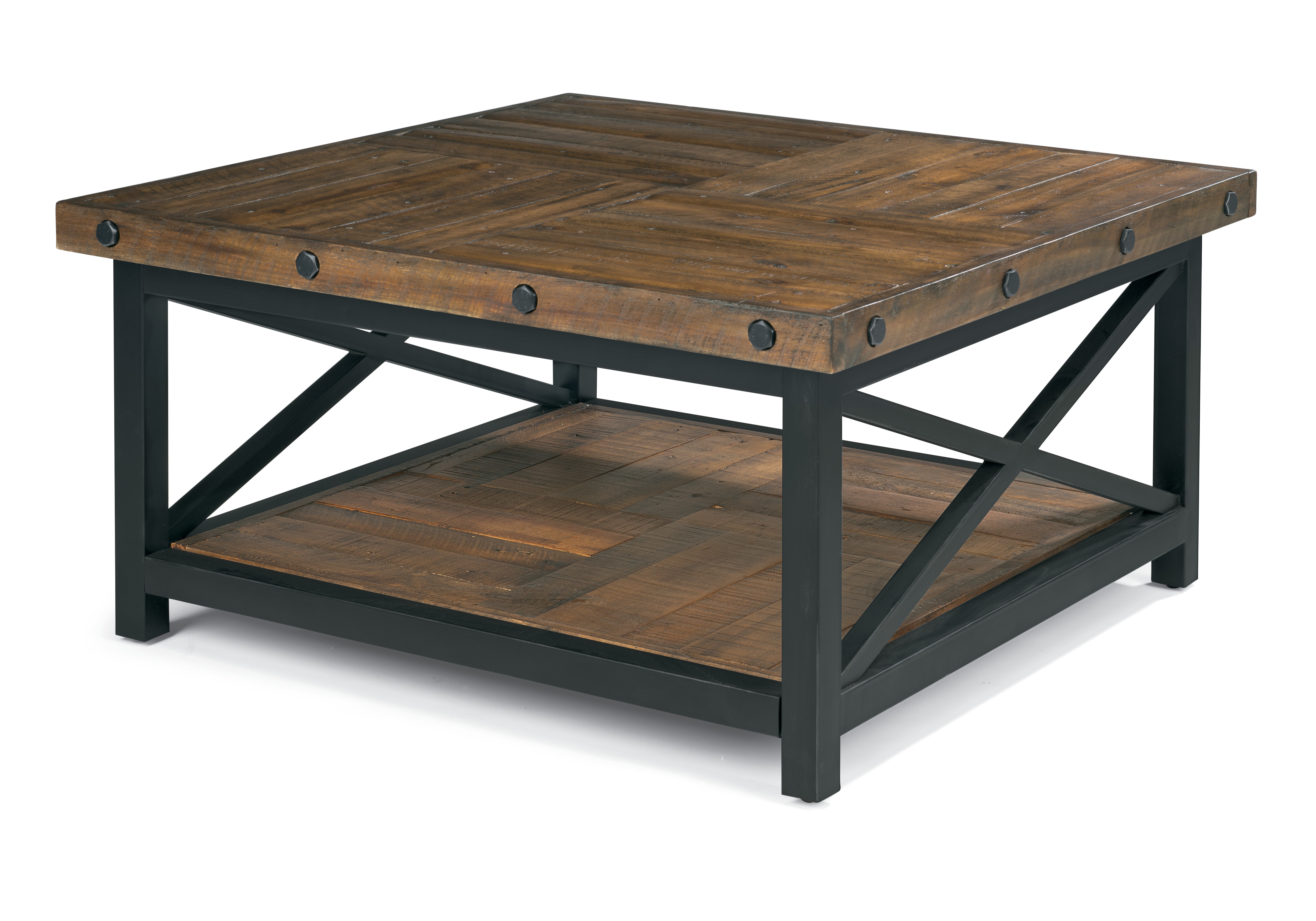 reclaimed square coffee table