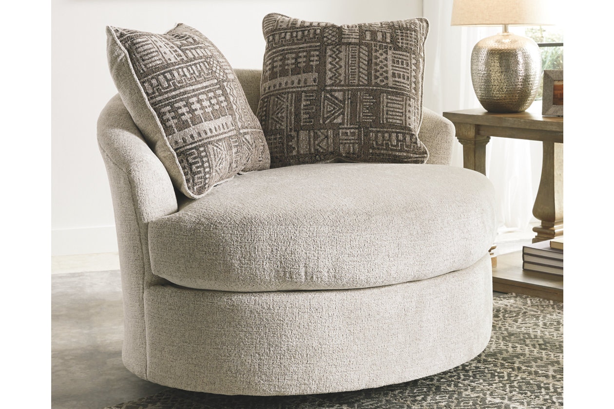 soletren ash swivel accent chair