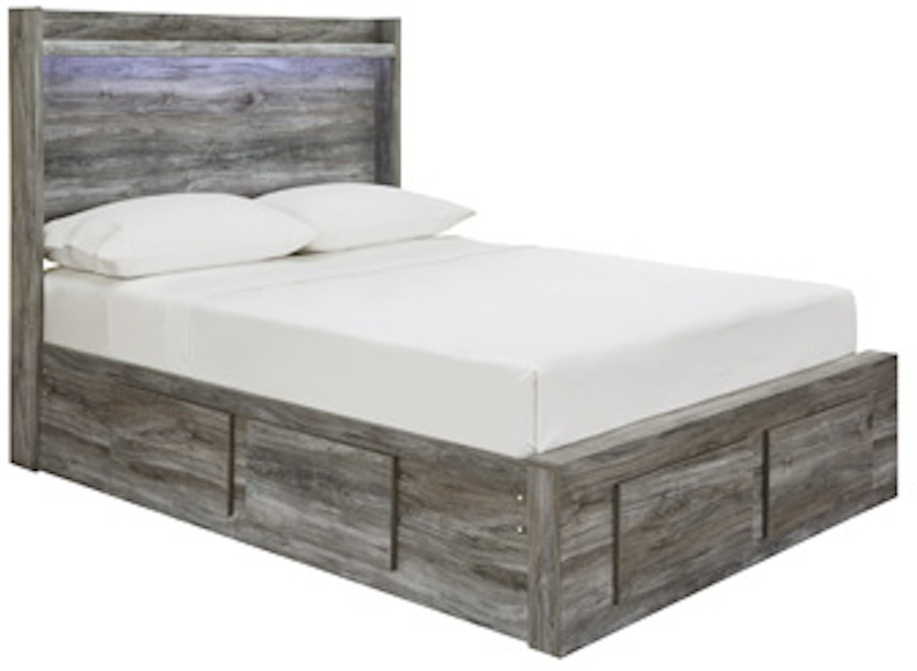Signature Design By Ashley Metallic Queen Bolt On Bed Frame