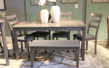 bridson dining room table and chairs with bench