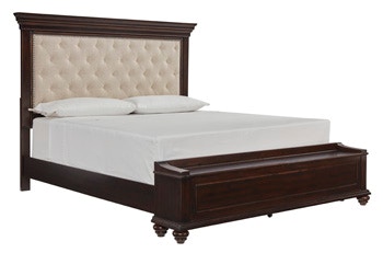 Ashley Brynhurst Queen Upholstered Bed With Storage B788-157-54S-96 ...