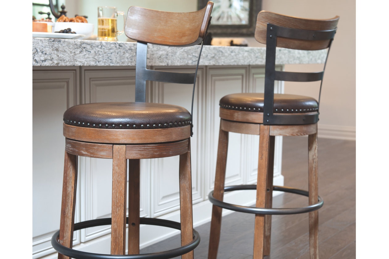 Ashley pinnadel tall swivel shop stool