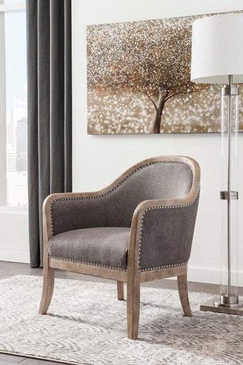 ashley engineer accent chair