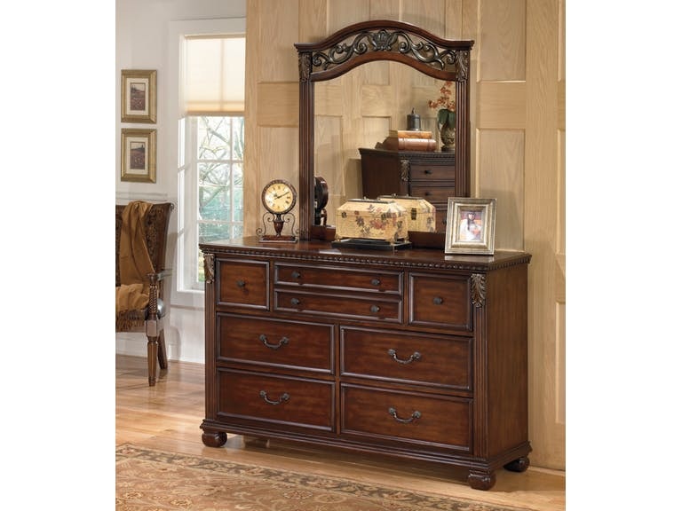 Ashley furniture wood deals dresser