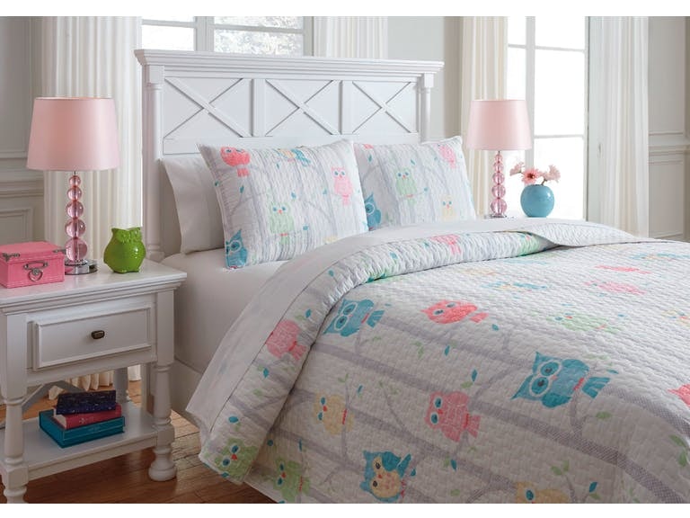 Ashley Lucille 3 Piece Full Coverlet Set Q384003f Portland Or
