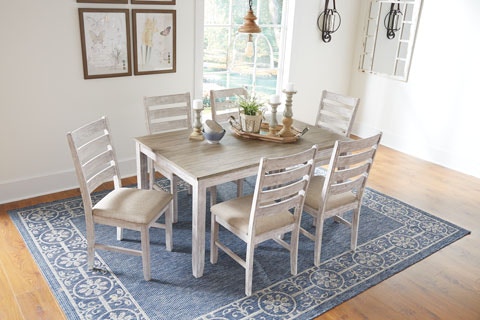 Ashley Skempton Skempton Dining Table and Chairs Set of 7 D394 425 Portland OR Key Home
