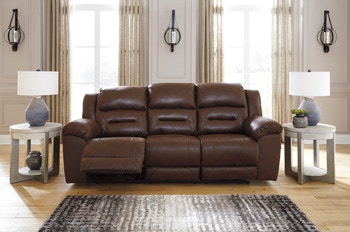 ashley stoneland reclining console loveseat