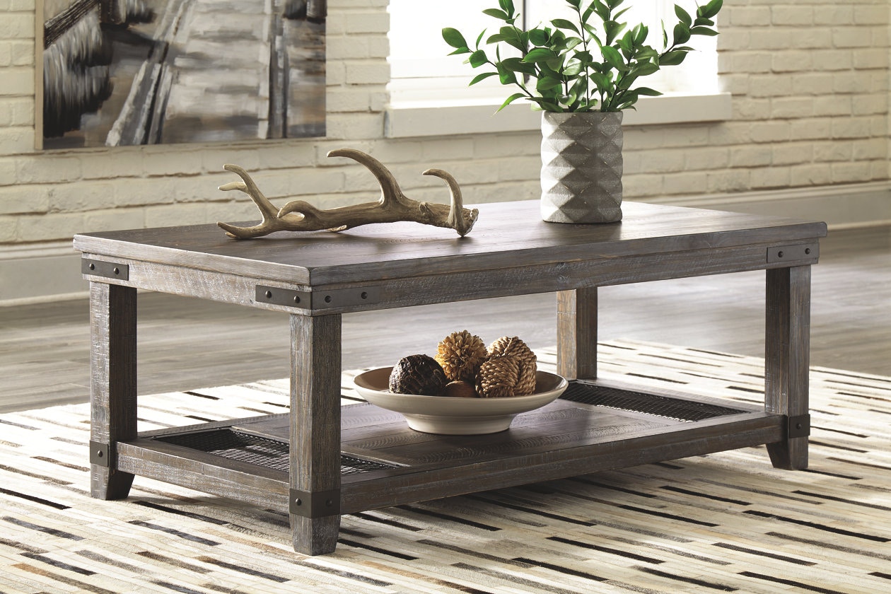 ashley rustic coffee table