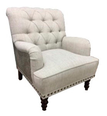 tartonelle ivory accent chair