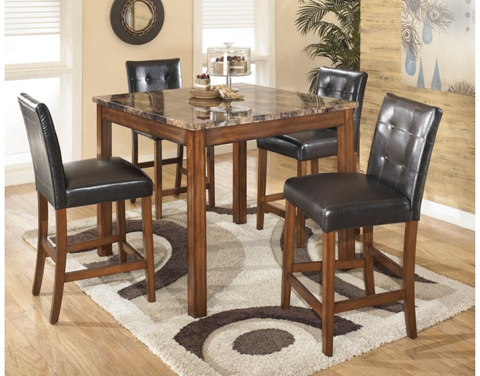 Ashley Theo Counter Height Dining Room Table And Bar Stools Set Of 5 D158 233 Portland Or