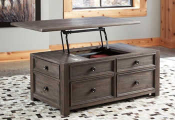 Ashley furniture rustic on sale coffee table