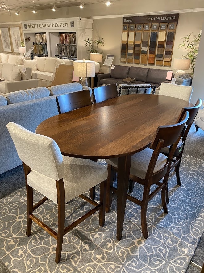 bassett oval dining table