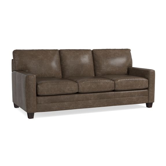 Bassett on sale leather sectional