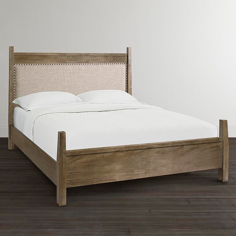 Bassett Benchmade Heritage Maple Queen Upholstered Panel Bed 2015K156F