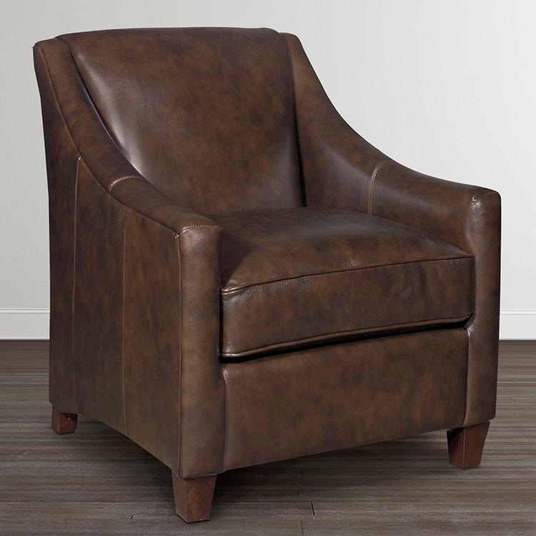 Bassett Corinna Leather Accent Chair 104402L Portland, OR Key Home