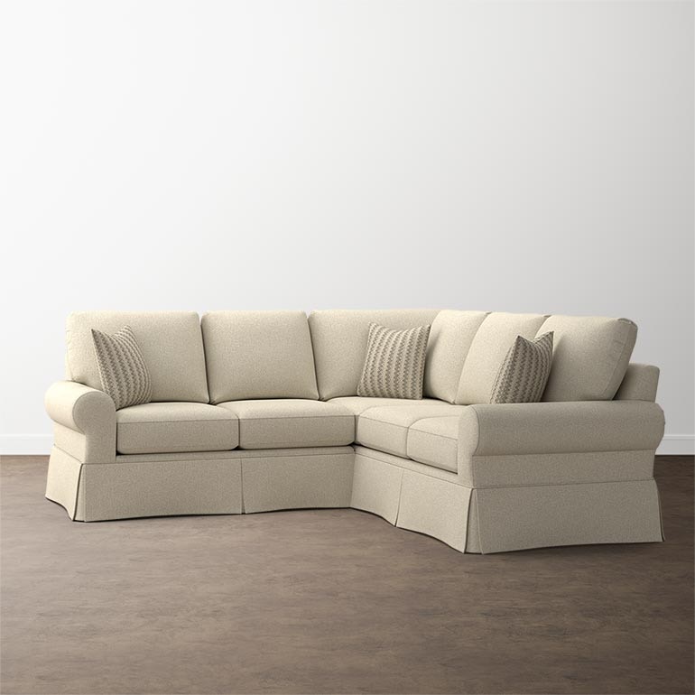 Skirted 2024 sectional sofa