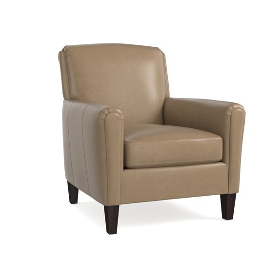 Bassett Ridgebury Leather Accent Chair 110802L Portland, OR Key