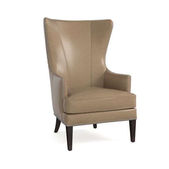 Bassett Whitney Leather Accent Chair 108802L Portland, OR Key Home
