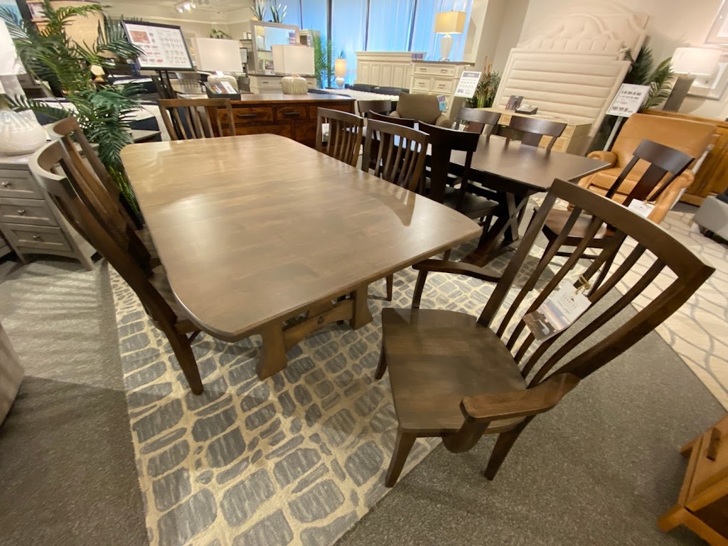 Country Value Woodworks Monarch Dining Table With 312 Self Storing