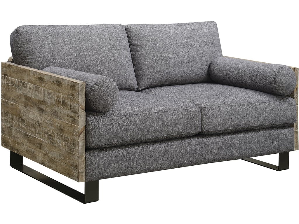Emerald Home Furnishings Interlude Loveseat W 2 Bolster Pillows
