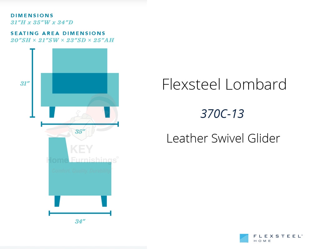 flexsteel lombard swivel glider